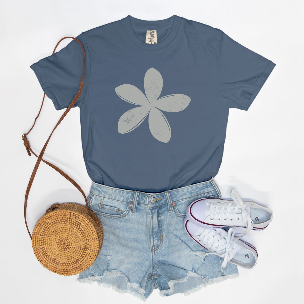FIRST PRESS - HUMAN EDITION - UNISEX TEE - "Ghost Flower"