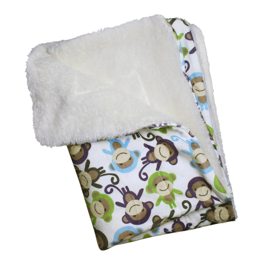 FIRST PRESS - PETS - URBAN CORE AFTER DARK - Monkey Ultra Soft Plush Blanket