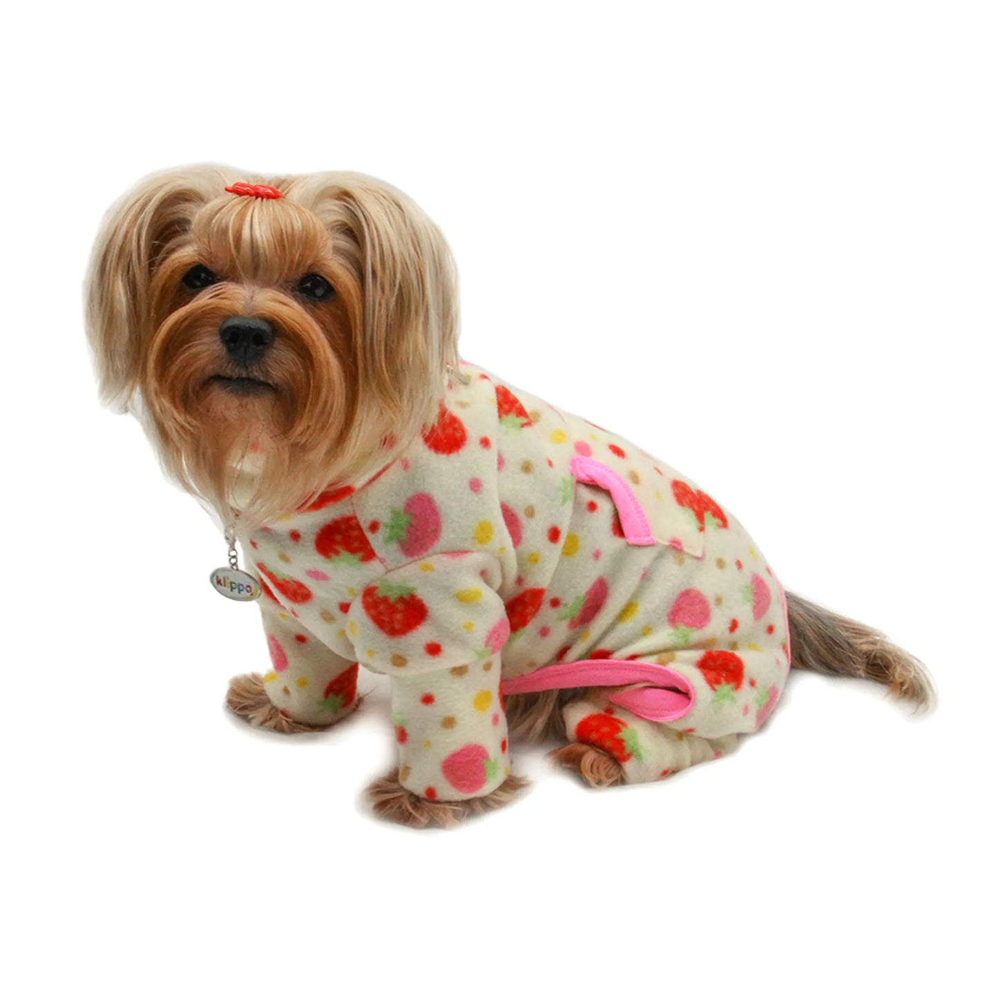 FIRST PRESS - PETS - URBAN CORE AFTER DARK - Strawberry Soft Fleece Pajamas