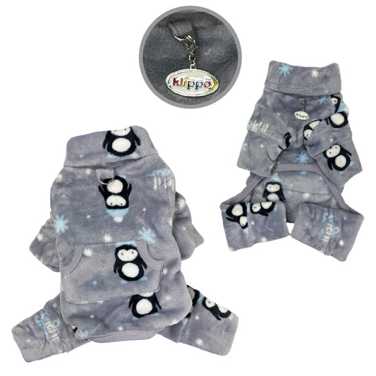FIRST PRESS - PETS - URBAN CORE AFTER DARK - First Press™ After Dark – Arctic Penguin Ultra Plush Pajamas
