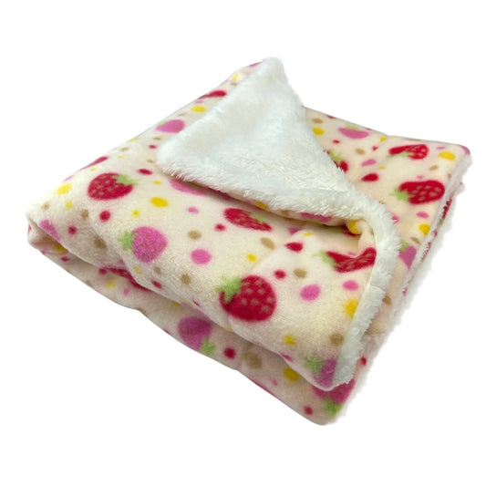 FIRST PRESS - PETS - URBAN CORE AFTER DARK - Strawberry Fleece Plush Blanket