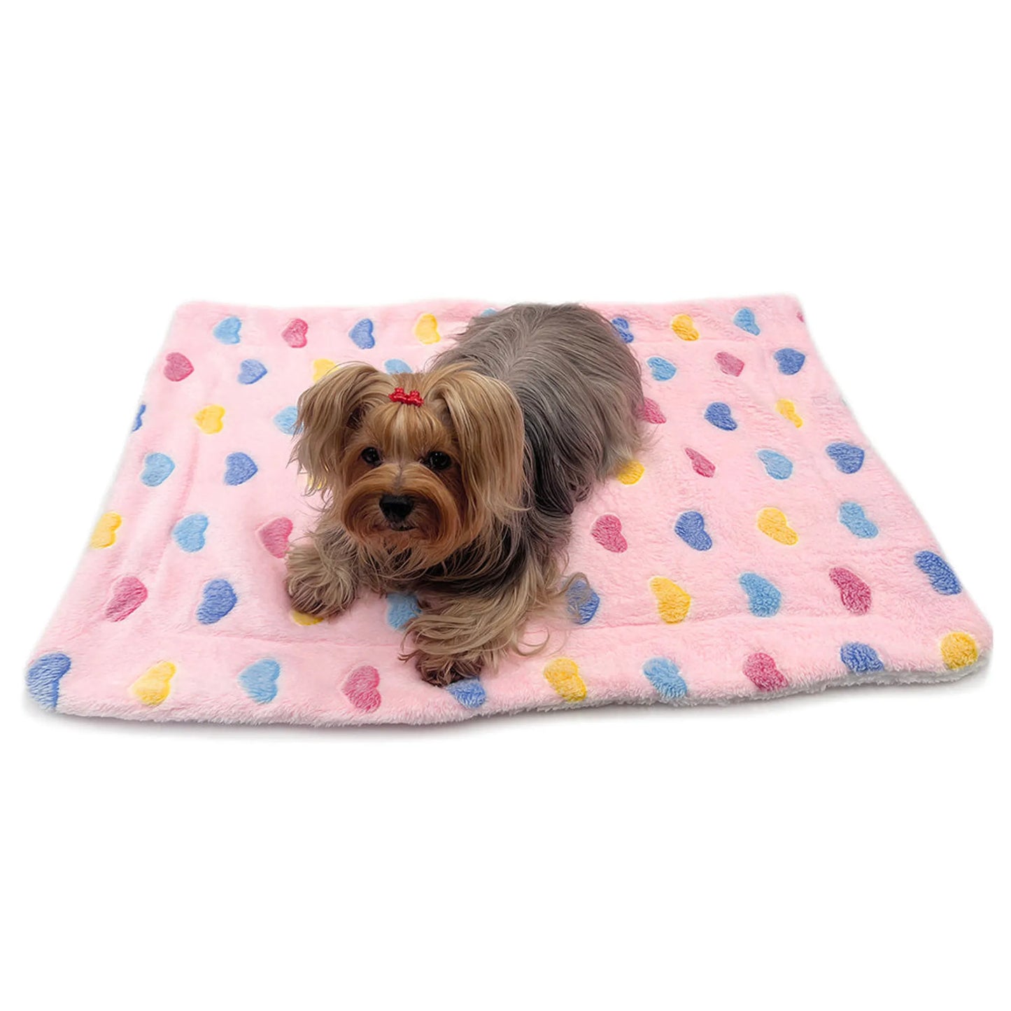 FIRST PRESS - PETS - URBAN CORE AFTER DARK - Candy Hearts Fleece Plush Blanket