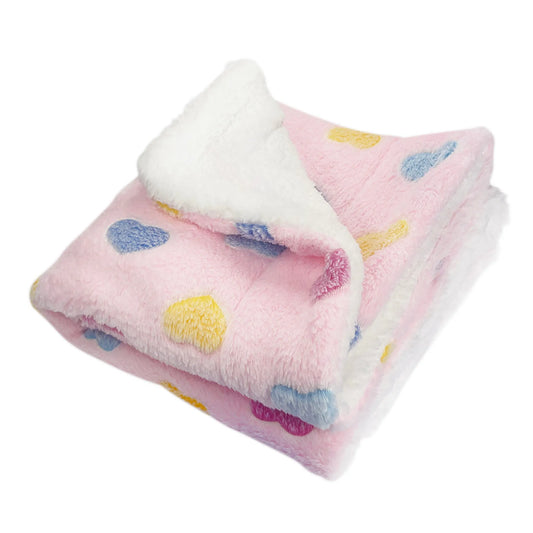 FIRST PRESS - PETS - URBAN CORE AFTER DARK - Candy Hearts Fleece Plush Blanket