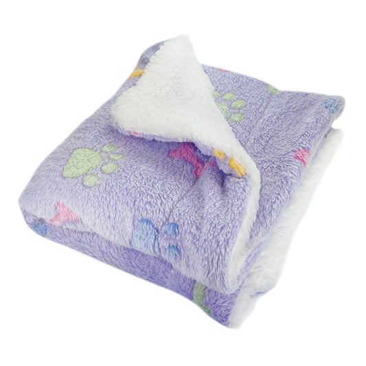 FIRST PRESS - PETS - URBAN CORE AFTER DARK - Paws Fleece Plush Blanket