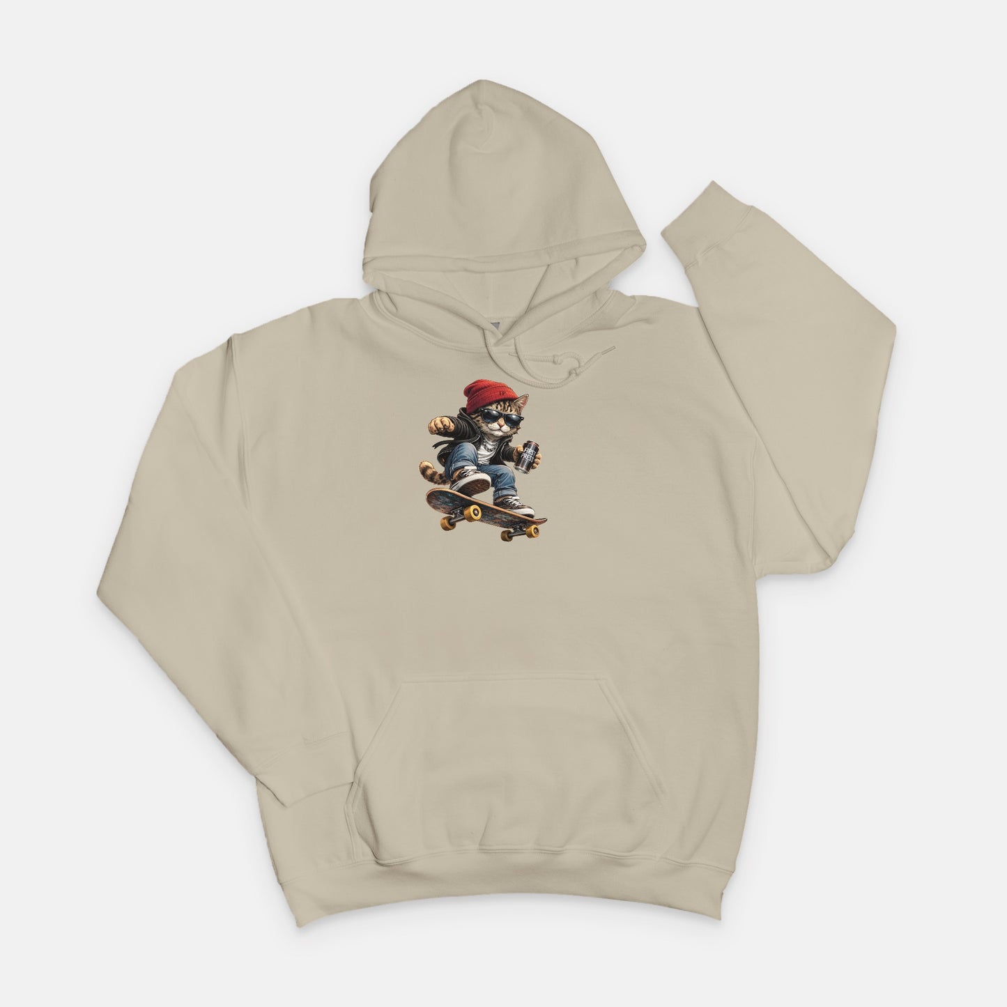 FIRST PRESS - HUMAN EDITION - UNISEX SWEATSHIRT HOODIE - "Street Cat"