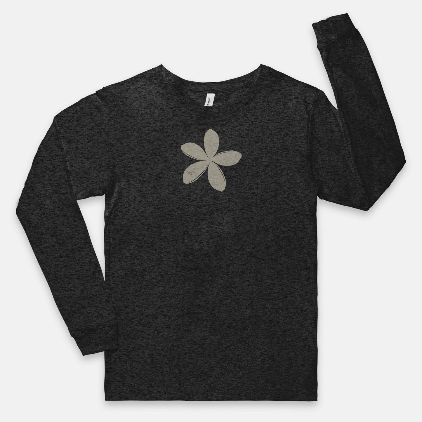 FIRST PRESS - HUMAN EDITION - UNISEX JERSEY LONG SLEEVE TEE - "Ghost Flower"
