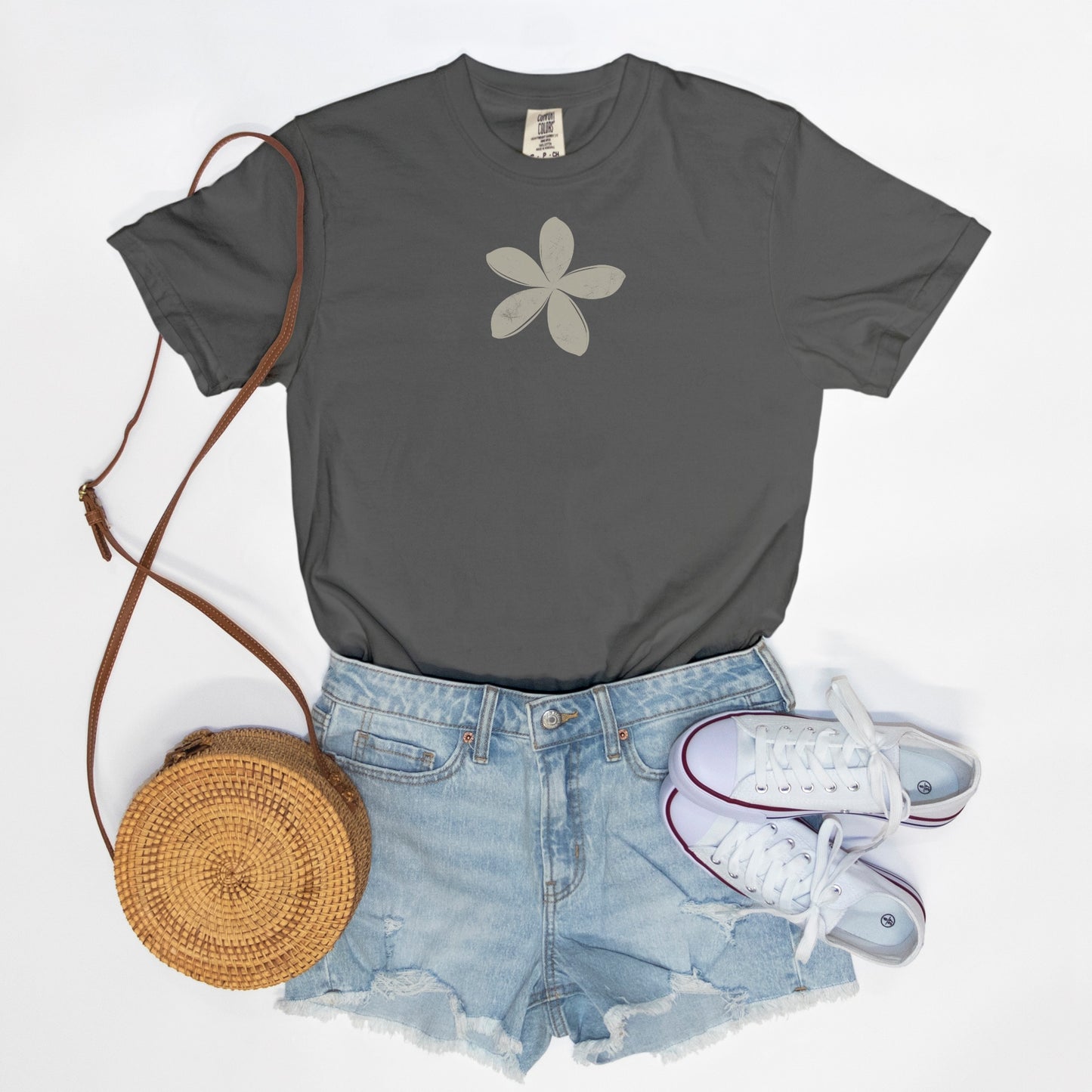 FIRST PRESS - HUMAN EDITION - UNISEX TEE - "Ghost Flower"