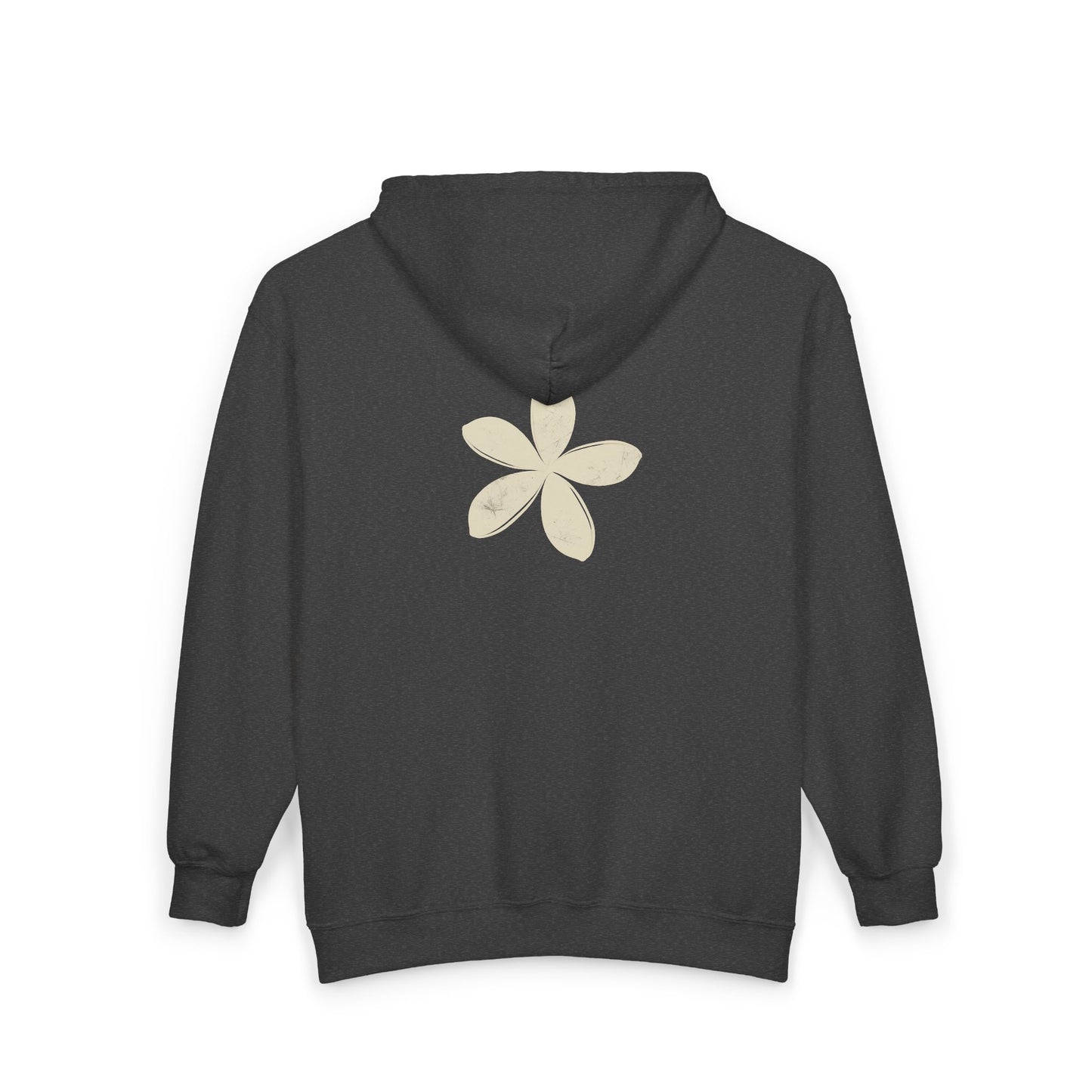FIRST PRESS - HUMAN EDITION - UNISEX HEAVY BLEND™ ZIP HOODIE - "Ghost Flower"