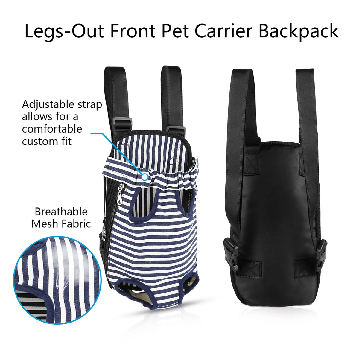 FIRST PRESS - PETS - URBAN CORE ADVENTURE COLLECTION - First Press™ Urban Core Adventure Carrier Coastal Stripe
