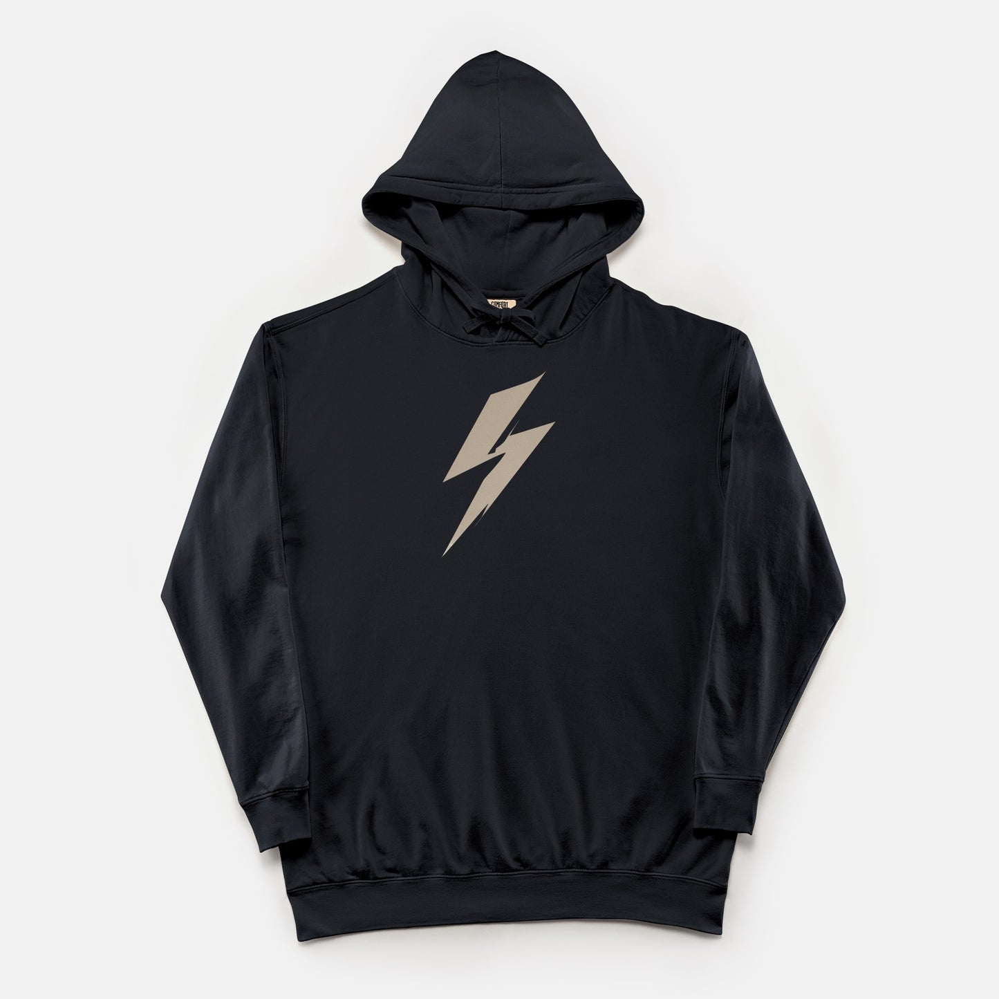 FIRST PRESS - HUMAN EDITION - UNISEX LIGHTWEIGHT HOODED SWEATSHIRT - "Quiet Bolt"