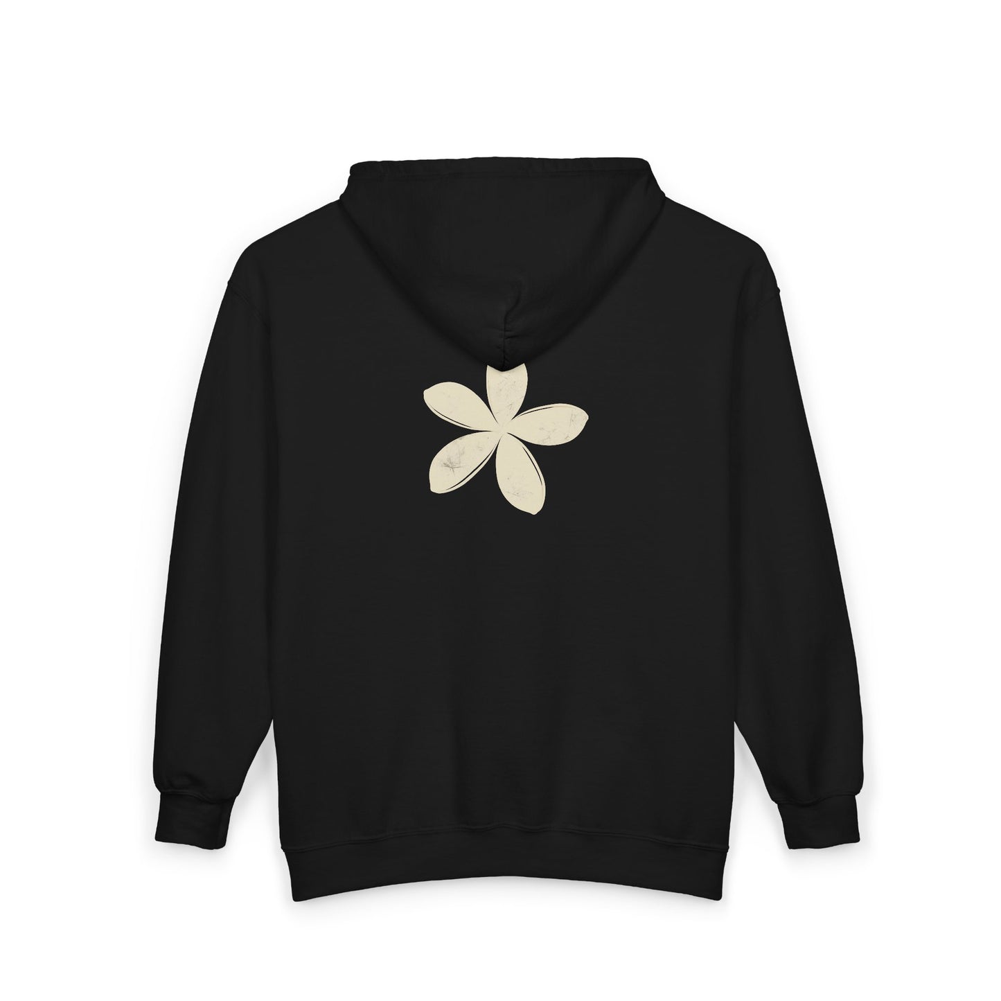 FIRST PRESS - HUMAN EDITION - UNISEX HEAVY BLEND™ ZIP HOODIE - "Ghost Flower"