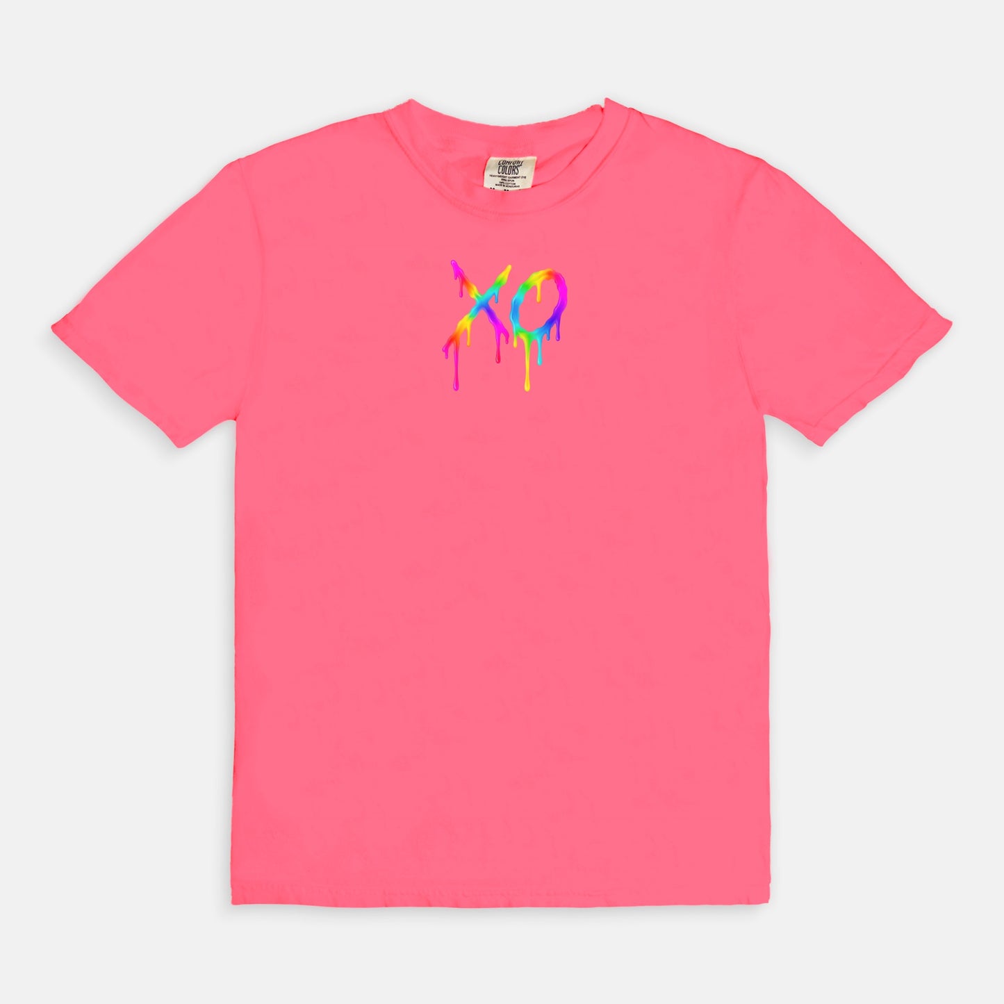FIRST PRESS - HUMAN EDITION - UNISEX TEE - "Neon XO"