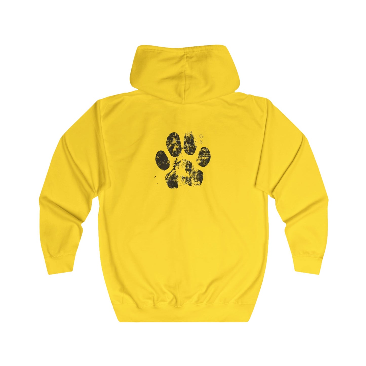 FIRST PRESS - HUMAN EDITION - UNISEX RELAXED ZIP HOODIE - "Pressed Paw"