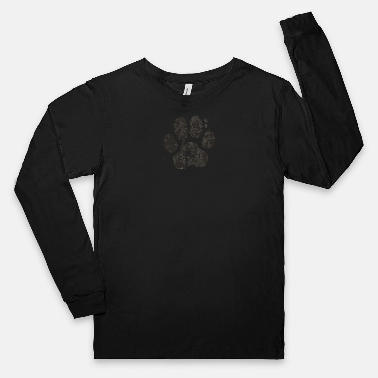 FIRST PRESS - HUMAN EDITION - UNISEX JERSEY LONG SLEEVE TEE - "Pressed Paw"