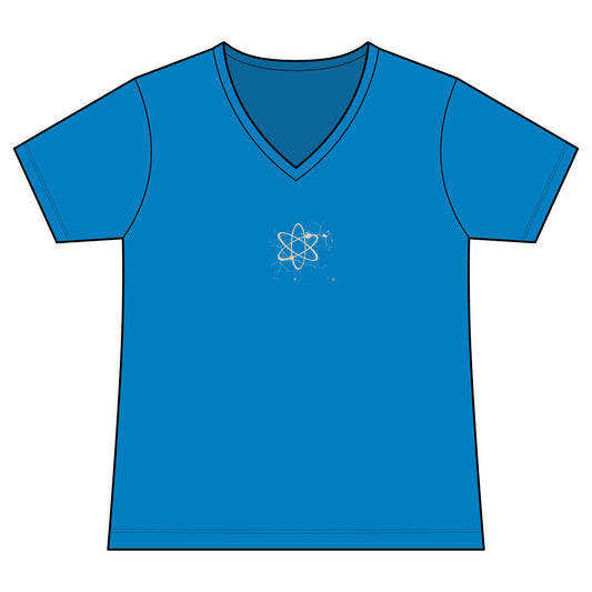 FIRST PRESS - HUMAN EDITION - WOMEN'S V-NECK TEE - "Underground Physics"