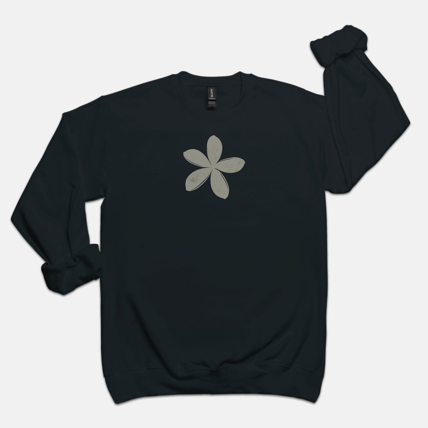 FIRST PRESS - HUMAN EDITION - UNISEX CREWNECK SWEATSHIRT - "Ghost Flower"