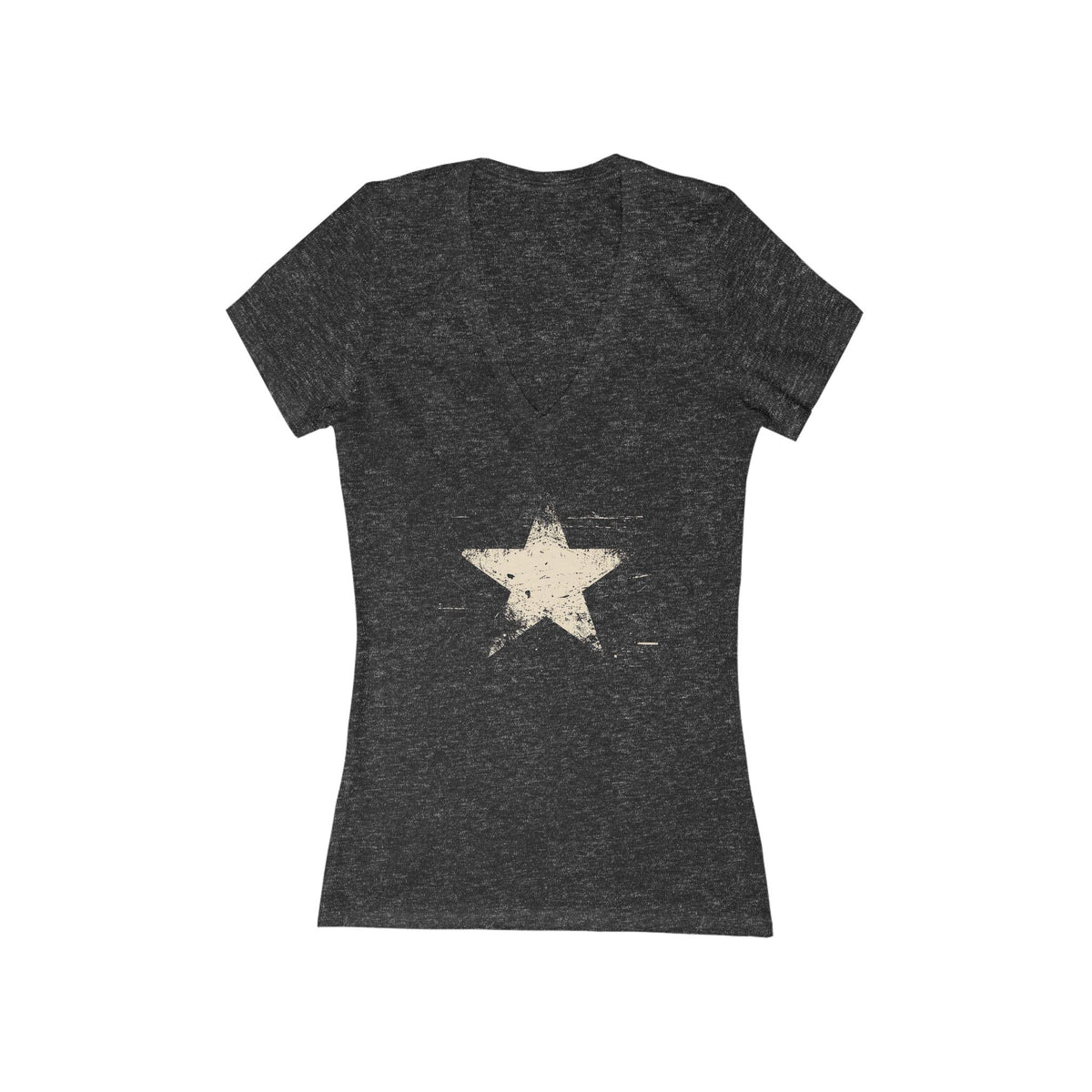 FIRST PRESS - HUMAN EDITION - WOMEN'S DEEP V-NECK TEE - "Analog Star"