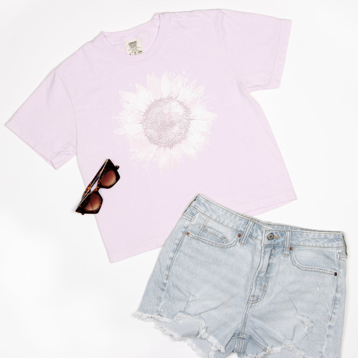 FIRST PRESS - HUMAN EDITION - WOMEN'S CROPPED BOXY TEE - "Ghosted"