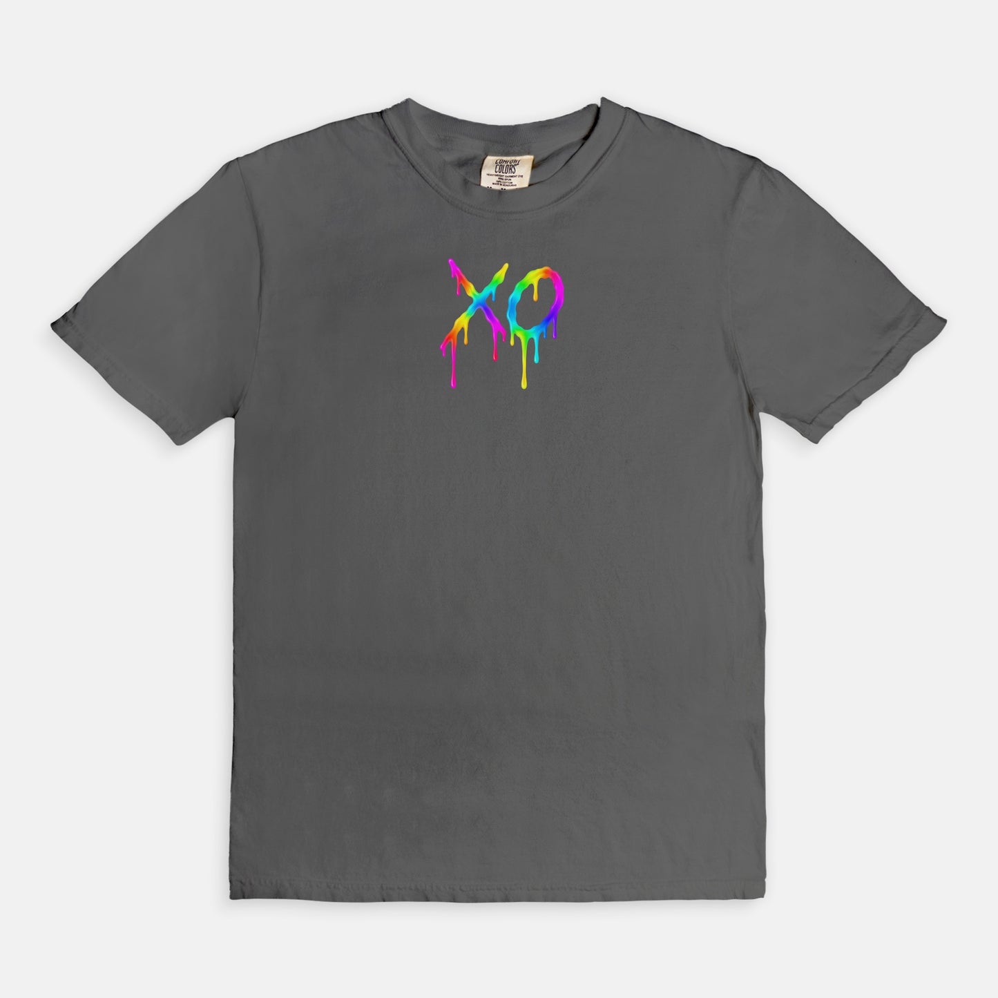 FIRST PRESS - HUMAN EDITION - UNISEX TEE - "Neon XO"