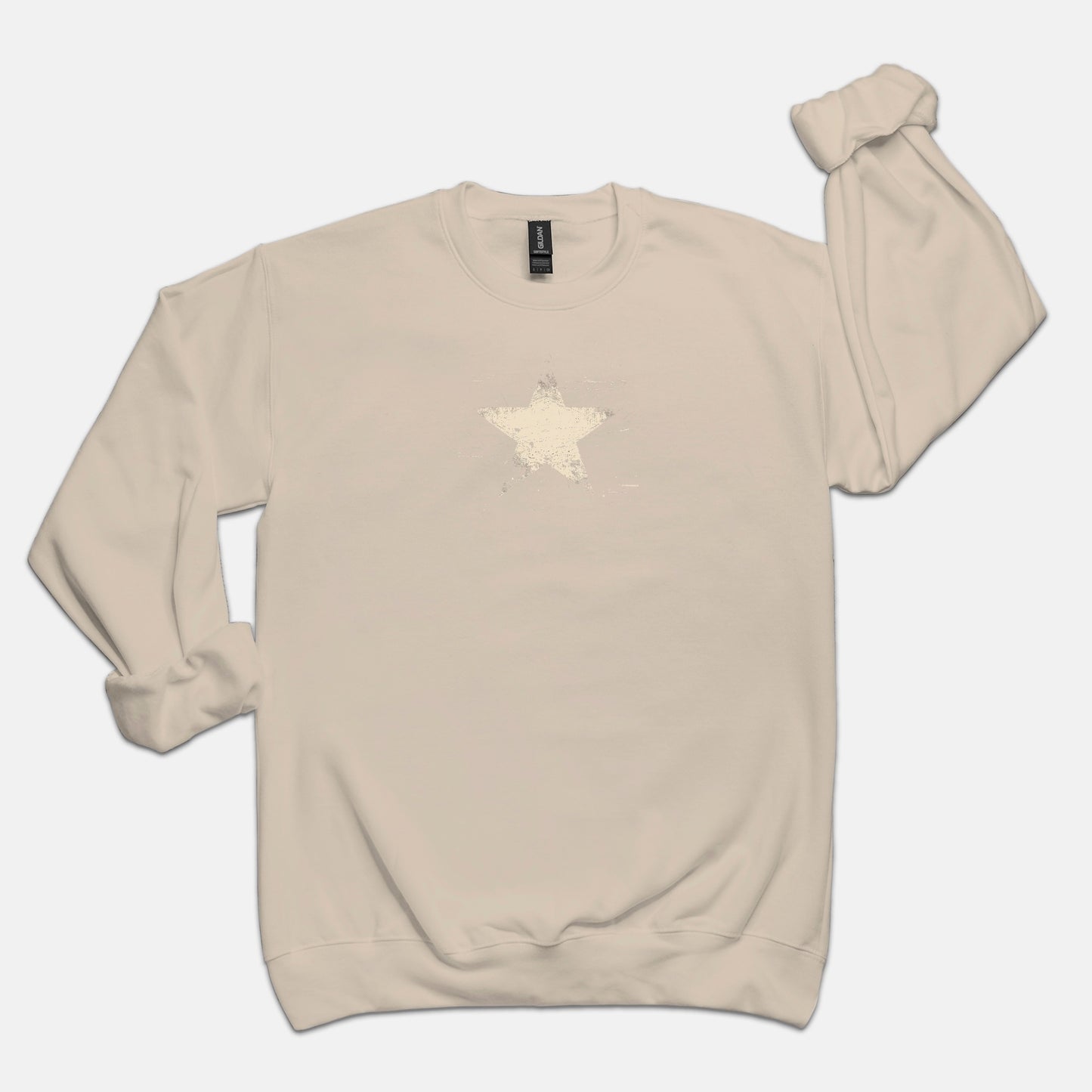 FIRST PRESS - HUMAN EDITION - UNISEX CREWNECK SWEATSHIRT - "Analog Star"