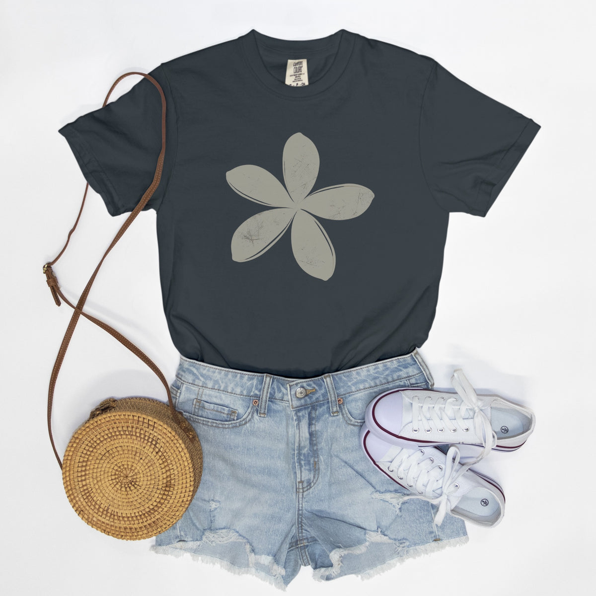 FIRST PRESS - HUMAN EDITION - UNISEX TEE - "Ghost Flower"