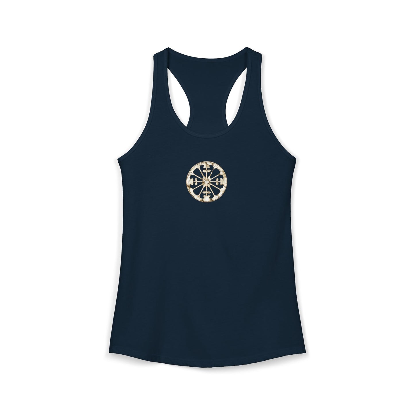FIRST PRESS - HUMAN EDITION - WOMEN’S RACERBACK TANK TOP - "Eternal Devotion"