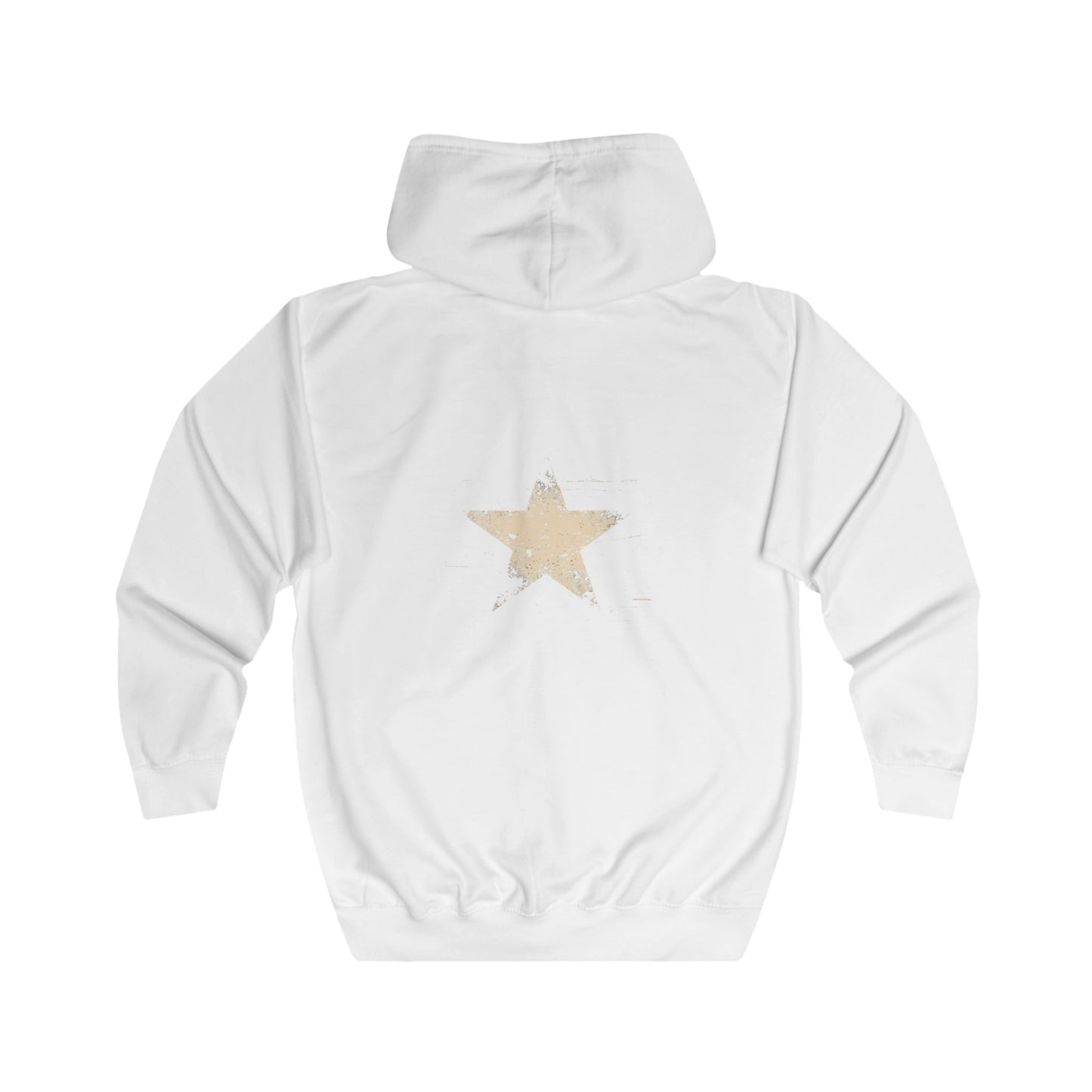 FIRST PRESS - HUMAN EDITION - UNISEX RELAXED ZIP HOODIE - "Analog Star"