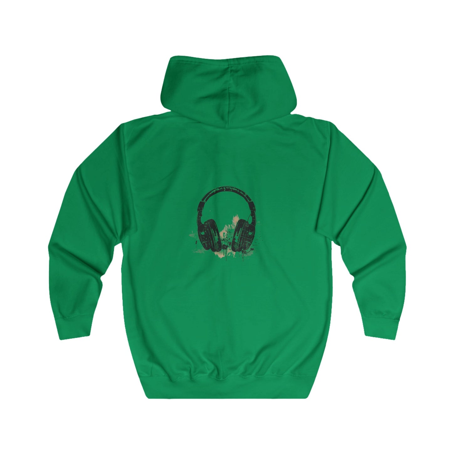 FIRST PRESS - HUMAN EDITION - UNISEX RELAXED ZIP HOODIE - "After Hours Headphones"