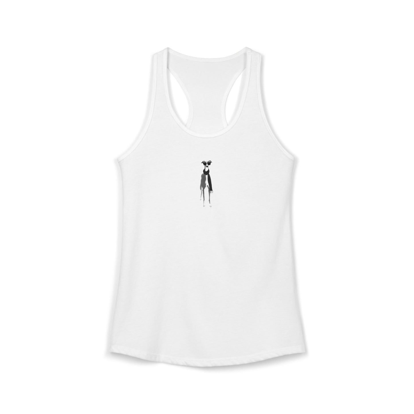 FIRST PRESS - HUMAN EDITION - WOMEN'S RACERBACK TANK TOP - "Fashion Dog"