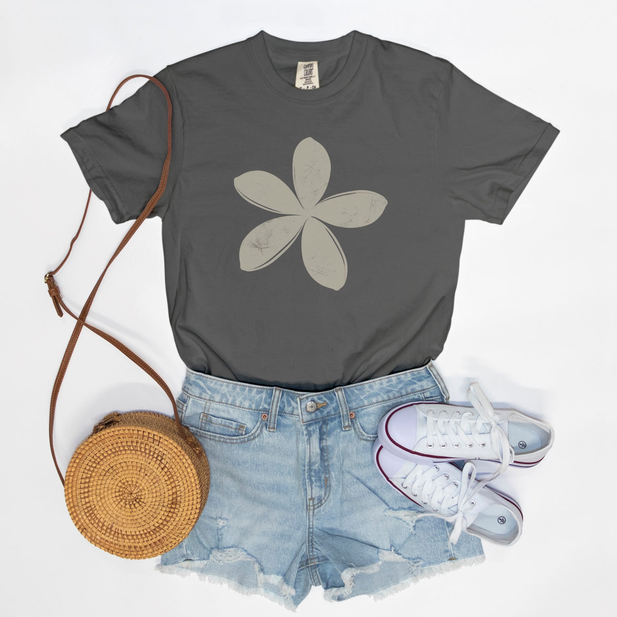 FIRST PRESS - HUMAN EDITION - UNISEX TEE - "Ghost Flower"