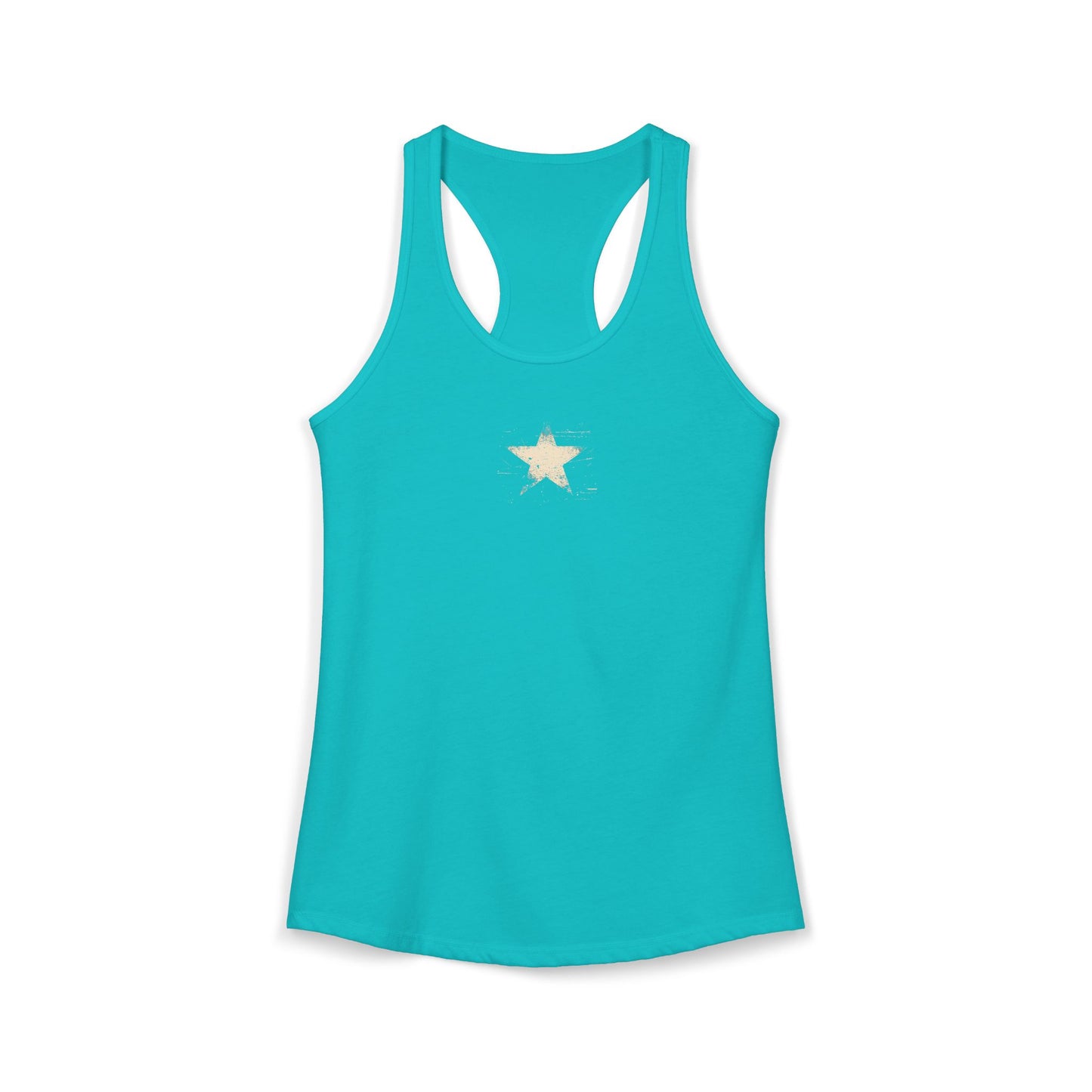 FIRST PRESS - HUMAN EDITION - WOMEN'S RACERBACK TANK TOP - "Analog Star"