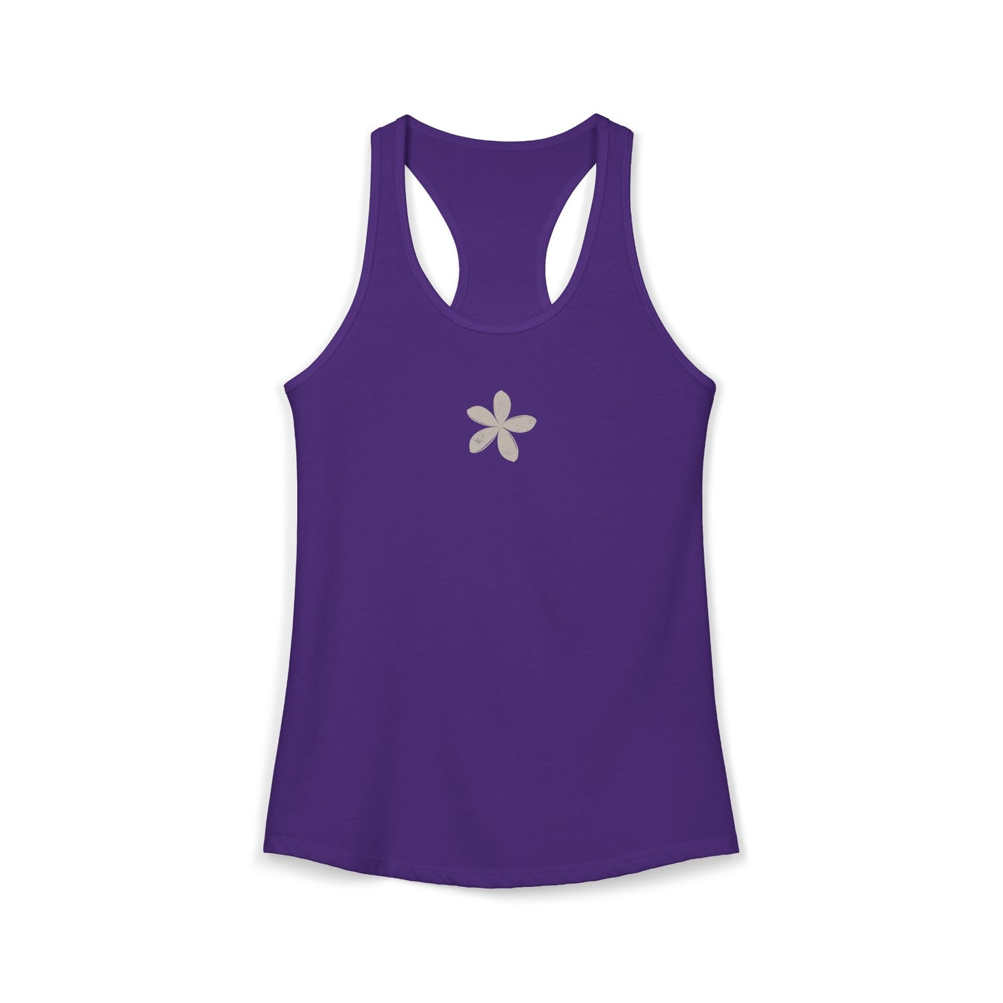 FIRST PRESS - HUMAN EDITION - WOMEN'S RACERBACK TANK TOP - "Ghost Flower"
