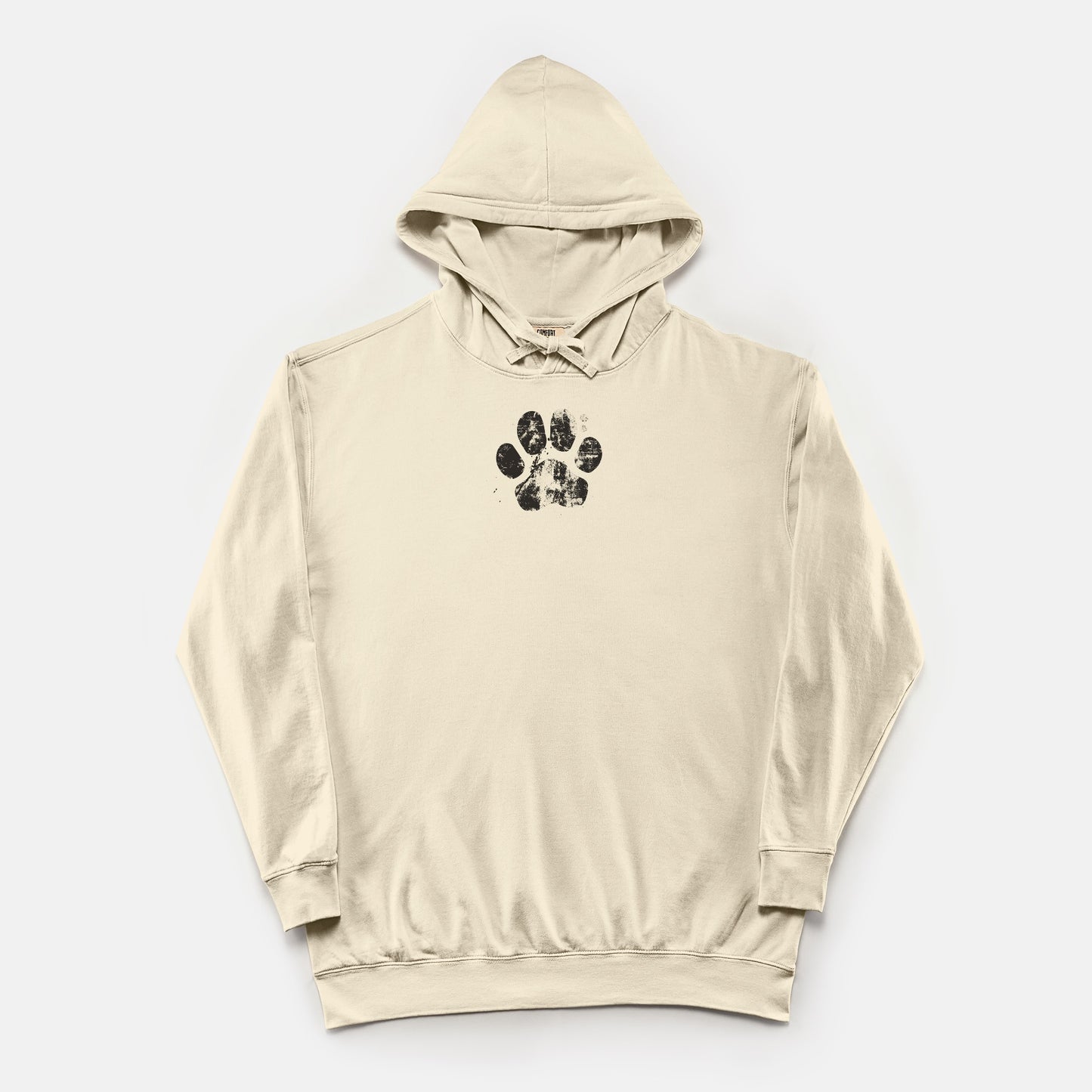 FIRST PRESS - HUMAN EDITION - UNISEX LIGHTWEIGHT HOODED SWEATSHIRT - "Pressed Paw"