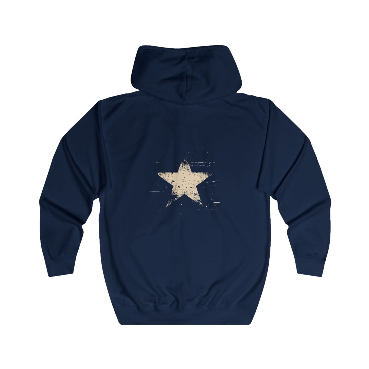 FIRST PRESS - HUMAN EDITION - UNISEX RELAXED ZIP HOODIE - "Analog Star"