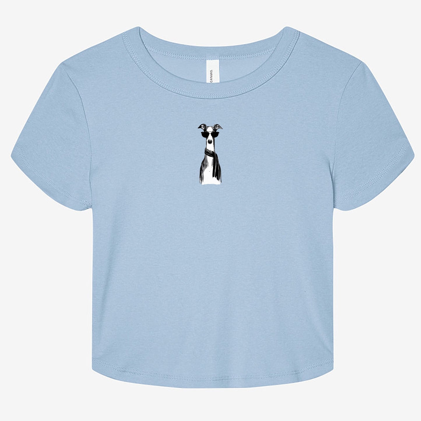 FIRST PRESS - HUMAN EDITION - WOMEN'S MICRO RIB BABY TEE - "Fashion Dog"