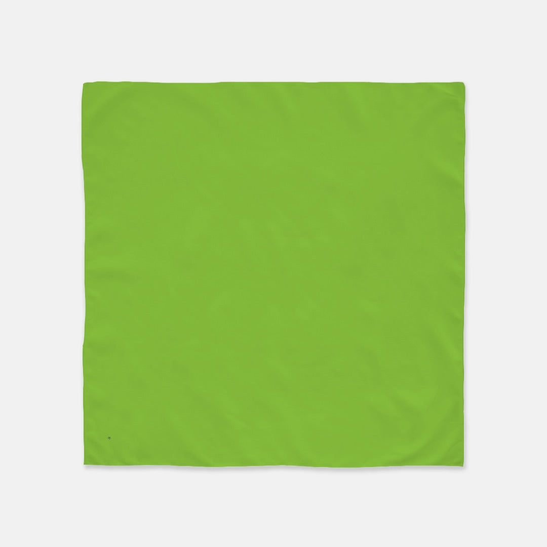 FIRST PRESS - HUMAN EDITION - BANDANA SCARF - Lime Green
