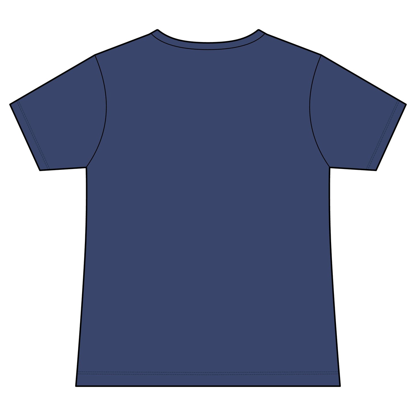 FIRST PRESS - HUMAN EDITION - WOMEN'S V-NECK TEE - "Ghost Flower"