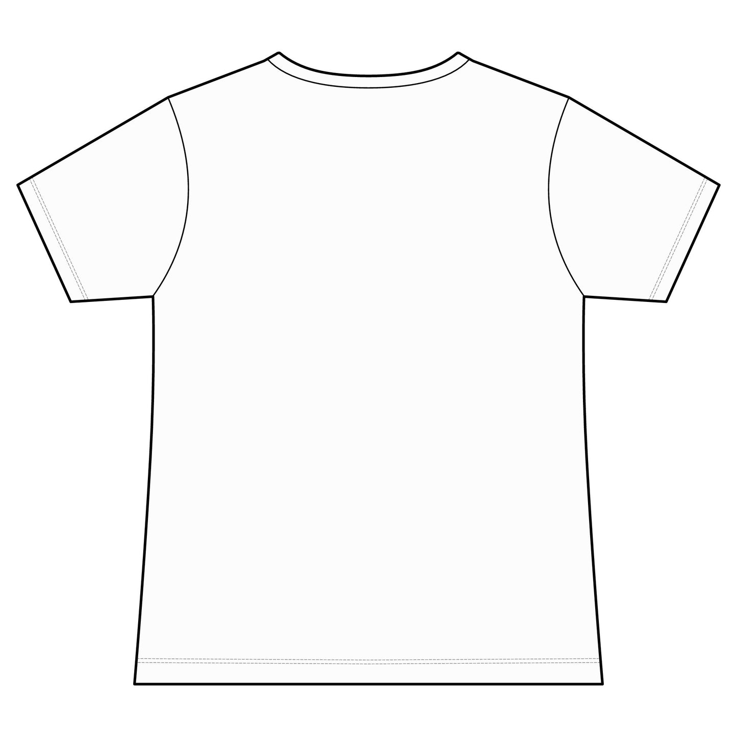 FIRST PRESS - HUMAN EDITION - WOMEN'S V-NECK TEE - "Ghost Flower"