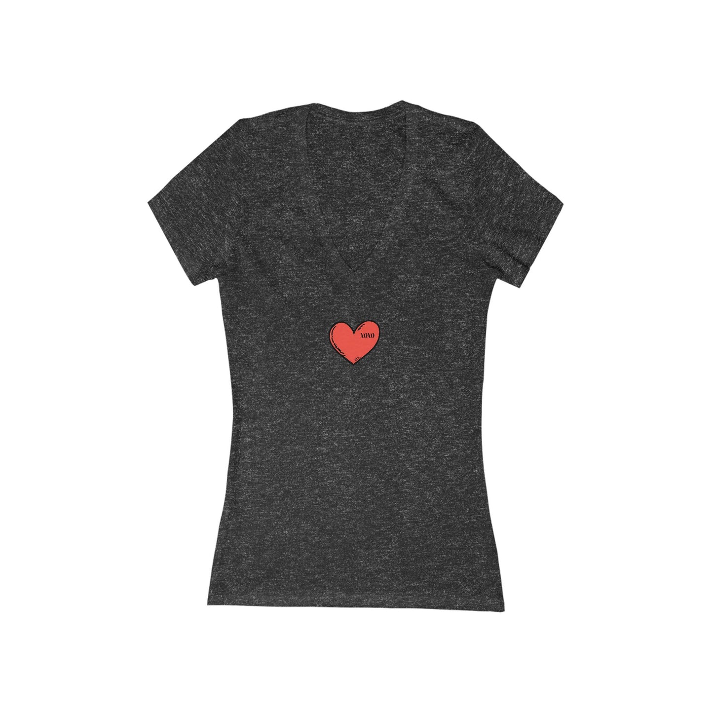 FIRST PRESS - HUMAN EDITION - WOMEN'S DEEP V-NECK TEE - "XOXO"