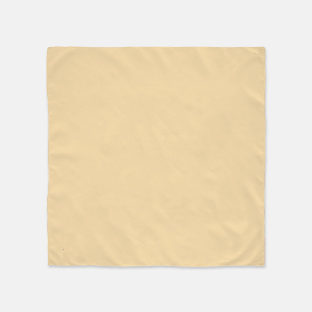FIRST PRESS - HUMAN EDITION - BANDANA SCARF - Butter Yellow