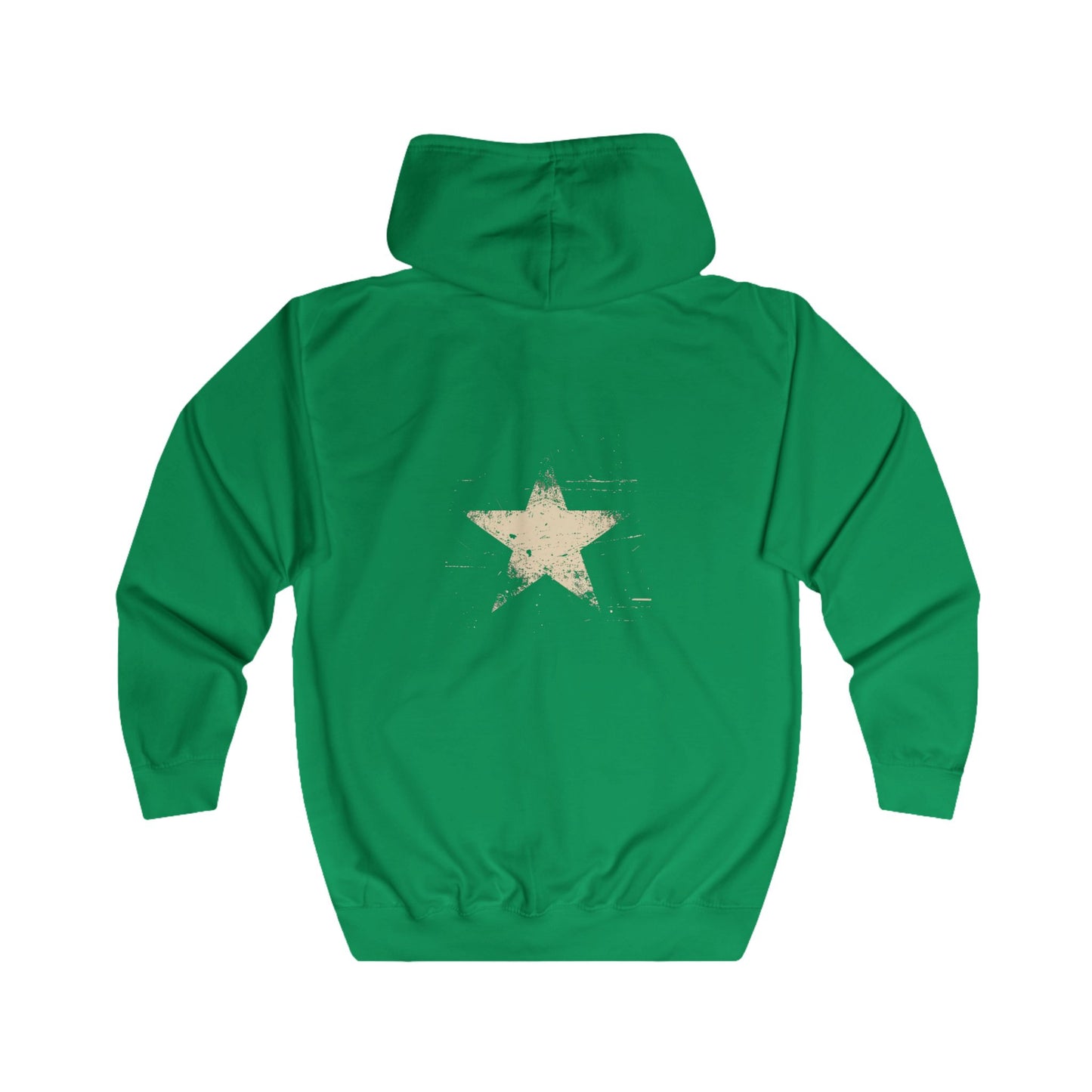 FIRST PRESS - HUMAN EDITION - UNISEX RELAXED ZIP HOODIE - "Analog Star"
