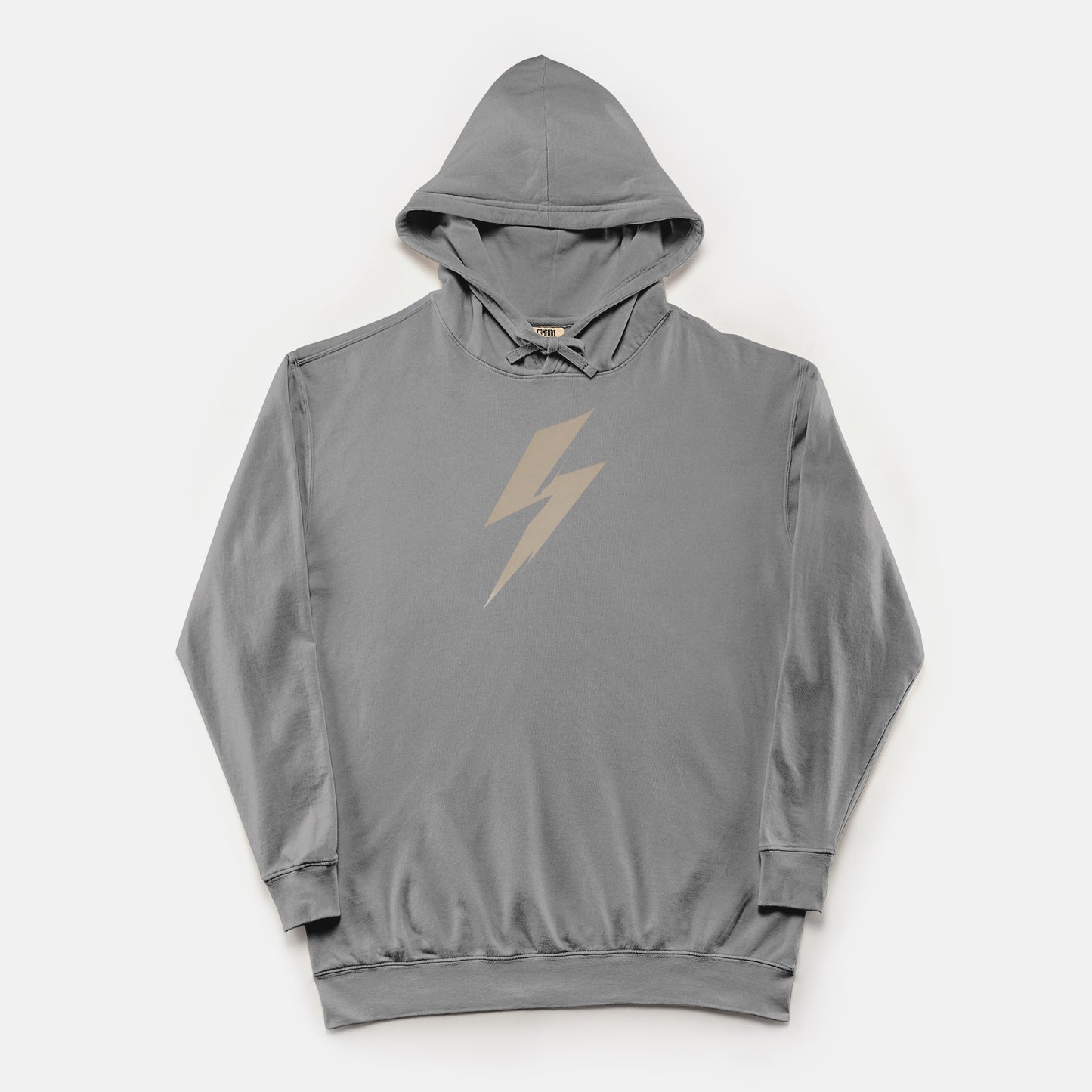 FIRST PRESS - HUMAN EDITION - UNISEX LIGHTWEIGHT HOODED SWEATSHIRT - "Quiet Bolt"