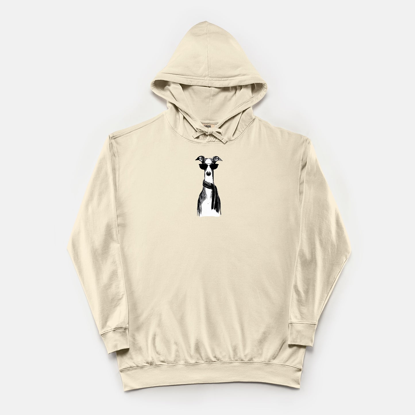 FIRST PRESS - HUMAN EDITION - UNISEX LIGHTWEIGHT HOODED SWEATSHIRT - "Fashion Dog"