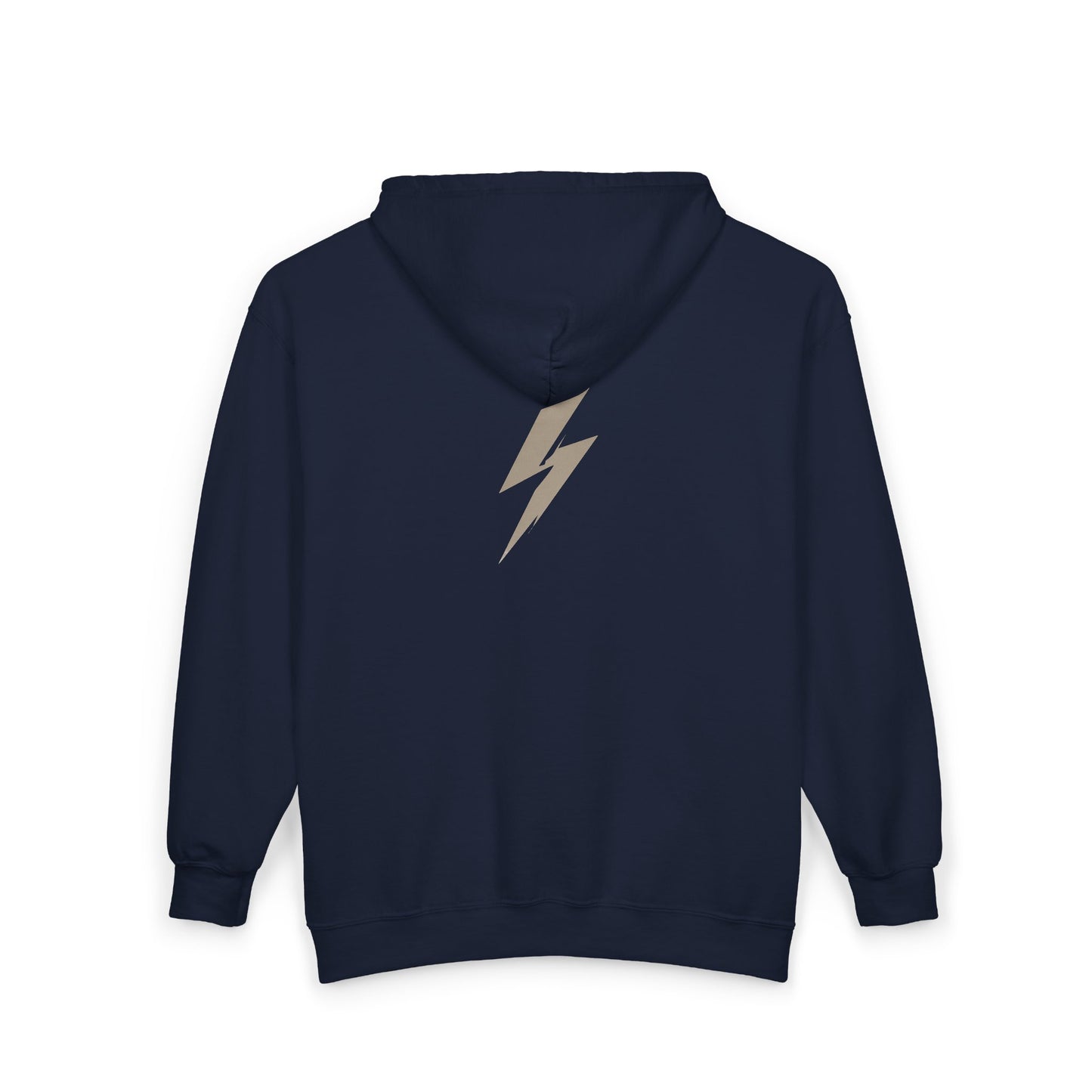 FIRST PRESS - HUMAN EDITION - UNISEX HEAVY BLEND™ ZIP HOODIE - "Quiet Bolt"