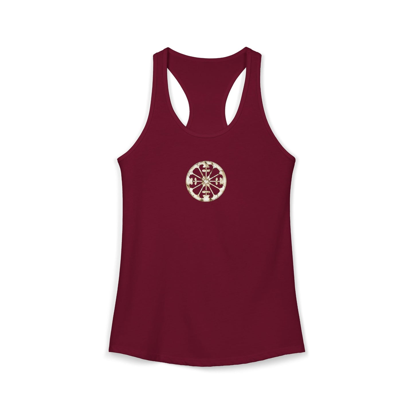 FIRST PRESS - HUMAN EDITION - WOMEN’S RACERBACK TANK TOP - "Eternal Devotion"