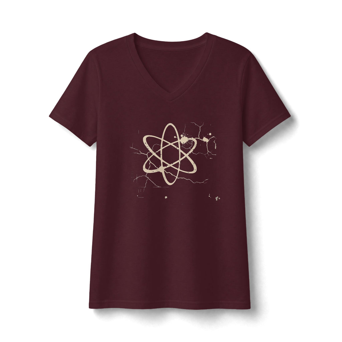 FIRST PRESS - HUMAN EDITION - WOMEN'S V-NECK TEE - "Underground Physics"