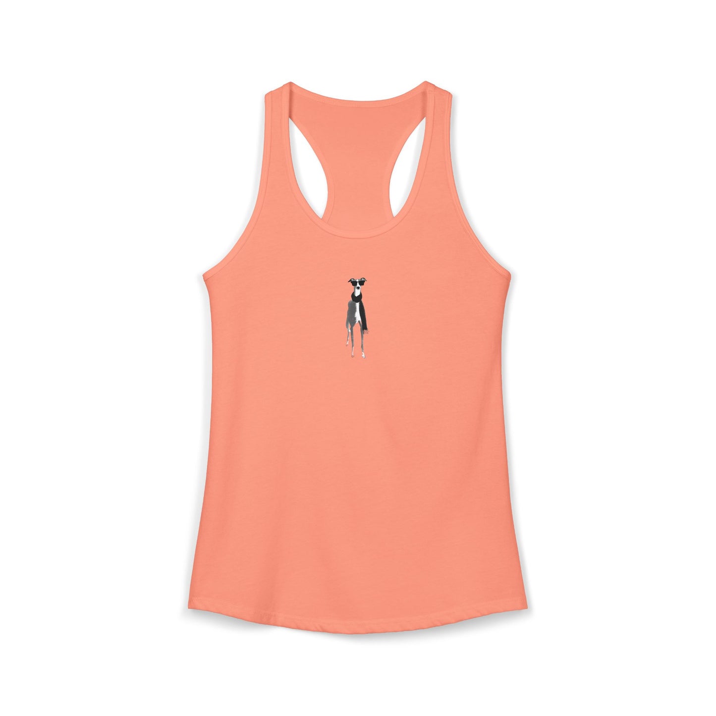 FIRST PRESS - HUMAN EDITION - WOMEN'S RACERBACK TANK TOP - "Fashion Dog"