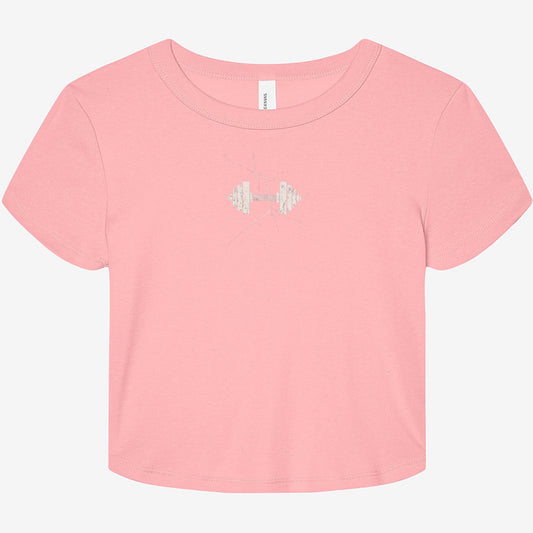 FIRST PRESS - HUMAN EDITION - WOMEN'S MICRO RIB BABY TEE - "Load Bearing"