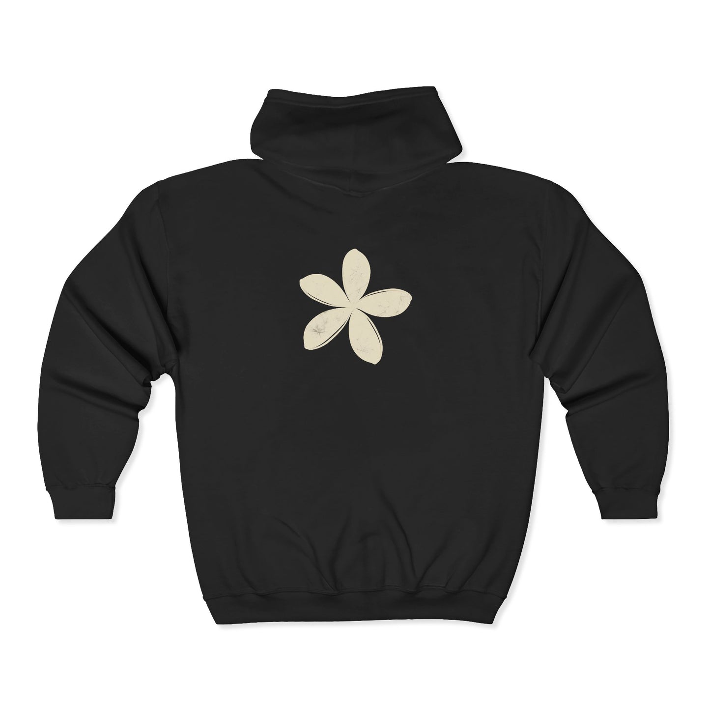 FIRST PRESS - HUMAN EDITION - UNISEX HEAVY BLEND™ ZIP HOODIE - "Ghost Flower"