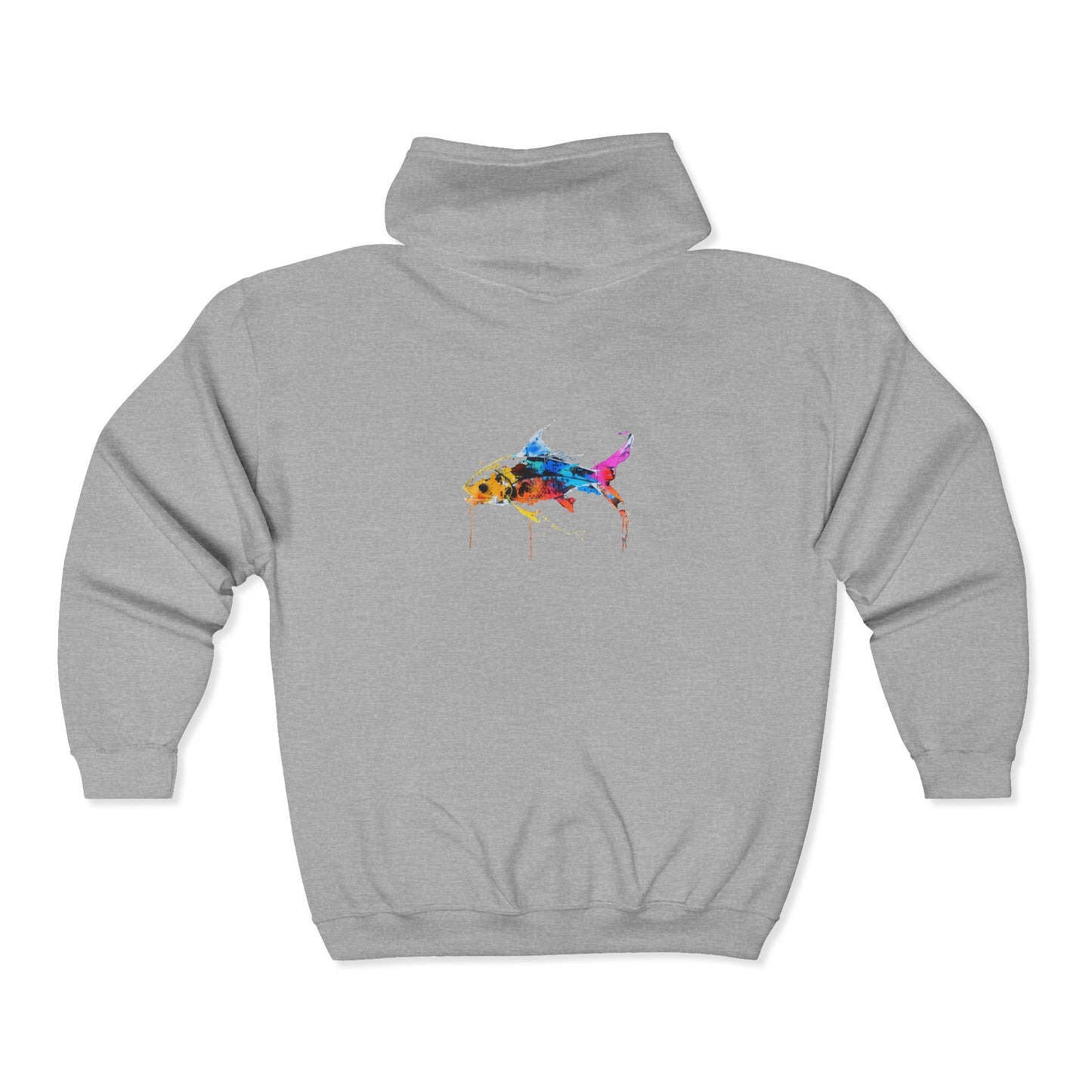 FIRST PRESS - HUMAN EDITION - UNISEX HEAVY BLEND™ ZIP HOODIE - "Wild Current"